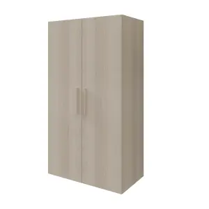 GoodHome Atomia Freestanding Matt oak effect Particle board Wardrobe (H)1875mm (W)1000mm (D)600mm