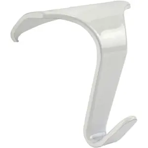 Taskar White Heavy Duty Picture Rail Hooks (4 Pack)