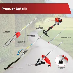 Excel 52cc Petrol 5 in 1 Garden Multi Tool