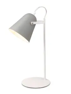 Luminosa Bella Modern Desk Table Lamp Grey