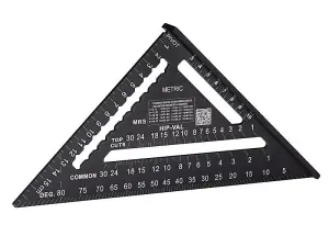 Hultafors 18cm Metric Rafter Square for Precision Measurements