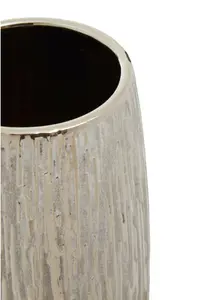 Interiors by Premier Hesper Small Silver Ceramic Vase