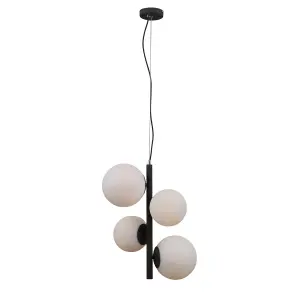 Luminosa Riga Modern 2 Light Globe Pendant Ceiling Light, E27+E14