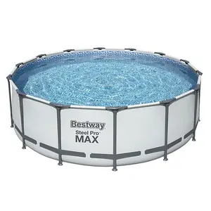 Bestway 14ft x 48in Steel Pro Max Pool Set Above Ground Swimming Pool