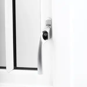 Alpine Espag Window Handle - Satin Chrome (Left Hand)