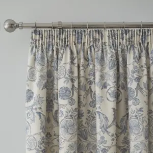 Averie Pair of Pencil Pleat Curtains With Tie-Backs