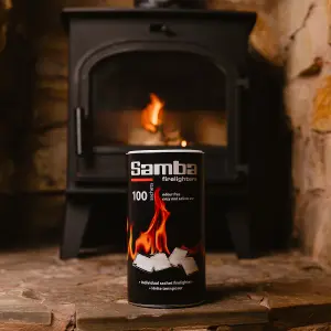 Samba Firestarters & Warma Kiln Dried Easy Light Kindling Sticks Firelighters Bundle