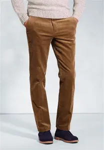 Men's Regular Fit Ellroy Ginger Corduroy Trouser | Brook Taverner