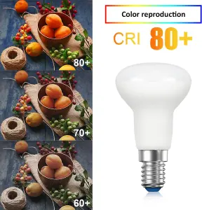 6W LED R50 Light Bulb E14, Warm White Light