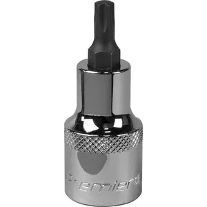 Premium T30 TRX Star Socket Bit - 1/2" Drive with S2 Steel and Knurled Grip