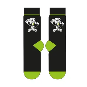 Beetlejuice Beetlejuice Logo Mug and Sock Set Black/Green (One Size)