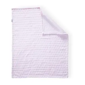 Clair de Lune Pink Marshmallow Pram Blanket 90 x 70cm