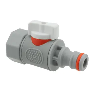 Water butt/rain barrel/tank outlet adaptor  (26mm hole) +flow control valve+universal hose connector