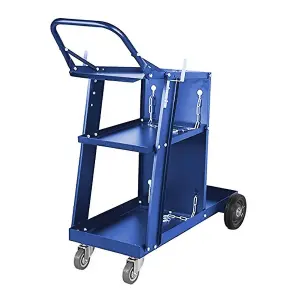 Dirty Pro Tools Blue Welding Cart Plasma Cutter Welder Mig Tig Arc Storage For Tanks Gas Bottle