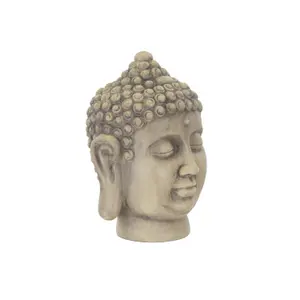 Terrastyle Cream Buddha head Garden ornament (H)26cm