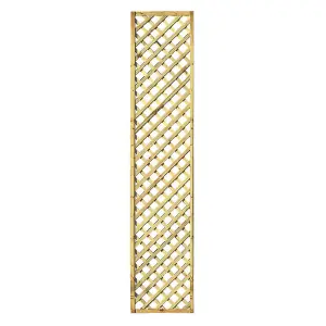 Zest 3 x Hillside Diamond Wooden Trellis 1.83m x 0.3m 1ft Garden Screen Support