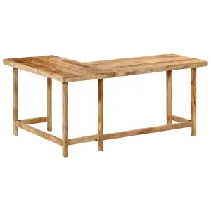 Berkfield Desk 165x110x75 cm Solid Wood Mango