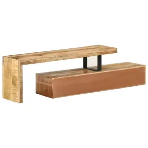 Berkfield TV Stand Solid Wood Mango