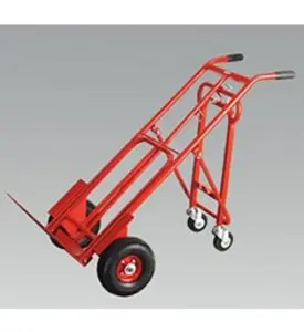 3-in-1 Pneumatic Wheel Sack Truck, Adapt Configurations In Seconds, Pneumatic Tyres, Tubular Steel Framework, 250kg Capacity