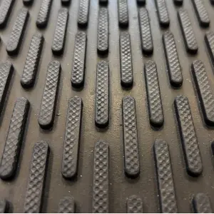 Rubber Scraper Door Mat - 8mm - 140cm x 85cm