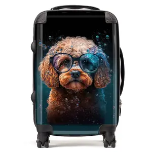 Cavapoo Dog Face Splashart Suitcase - Cabin