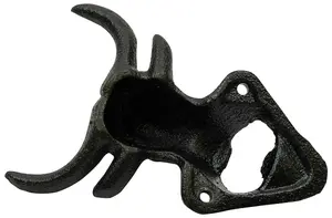 Woodside Cast Iron Bull Head Wall Mount Bottle Opener