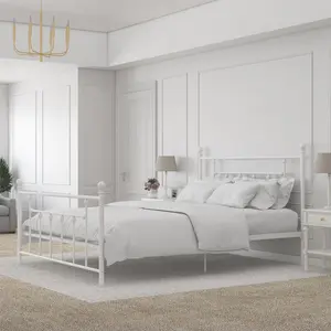 Eastford Bed Frame White / Kingsize (5')