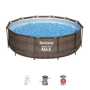 Bestway Steel Pro Swimming pool with pump (H) 100cm