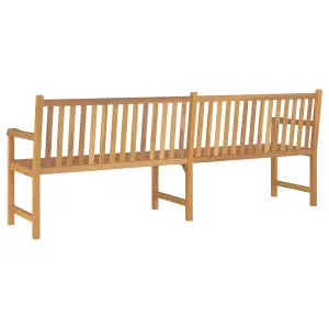 Berkfield Garden Bench 228 cm Solid Teak Wood