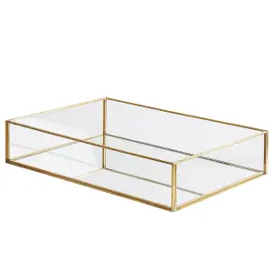 Beliani Glam Tray GRENOBLE Mirrored Gold