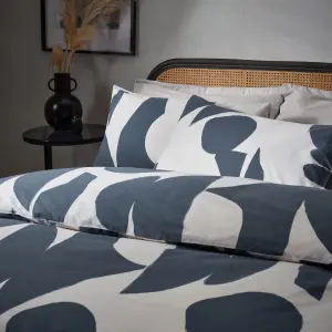 Hoem Meta Abstract Geometric Cotton Rich Duvet Cover Set