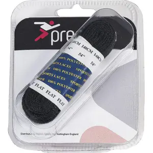 PAIR - 140cm Black Flat Shoe Laces - Sporting Trainer Football Boot Lace