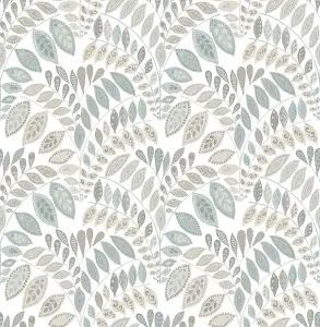 NuWallpaper NUS3260 Gustavus Peel & Stick Wallpaper, Grey