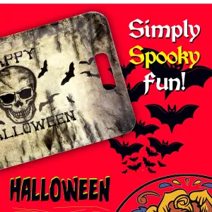 Halloween Tray, Happy Halloween Accessories, Party Supplies, Drink Tray