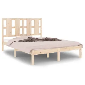 Berkfield Bed Frame Solid Wood Pine 120x200 cm