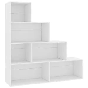 Berkfield Book Cabinet/Room Divider White 155x24x160 cm Engineered Wood