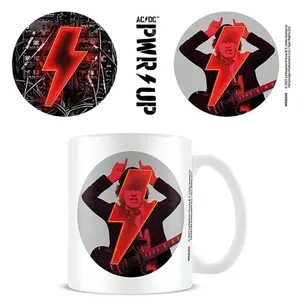 AC/DC Pwr Up Angus Young Mug White/Black/Red (One Size)