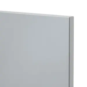 GoodHome Alisma High gloss grey Slab 2 drawer front, bridging door & bi fold door 500mm