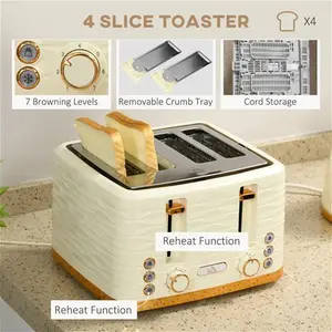 Kettle And Toaster Set HOMCOM