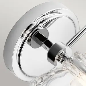 Luminosa Kichler Talland Bathroom Wall Lamp Polished Chrome, IP44