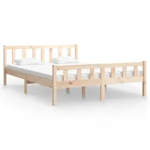 Berkfield Bed Frame Solid Wood 150x200 cm King Size