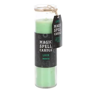 Green Tea 'Luck' Spell Tube Candle