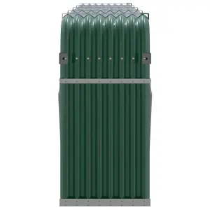 Log Holder Green 300x45x100 cm Galvanised Steel