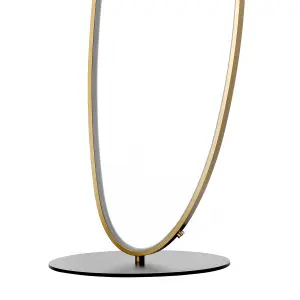 Luminosa Sign LED Integrated Floor Lamp Gold