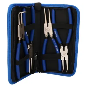 4pc 9" circlip plier pliers set in a carry case internal / external