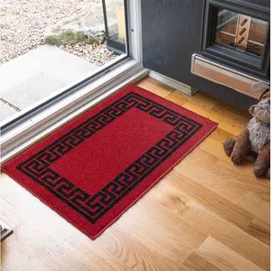 Rampzipoor Doormat Red Black / Rectangle 120 x 160cm