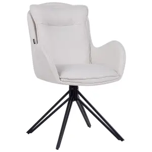 Set of 2 Chairs AVELAR Light Beige