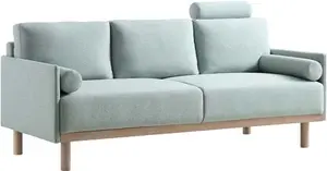 Timber Sage Green Fabric Sofa, 3-Seater - Daals - Sofas