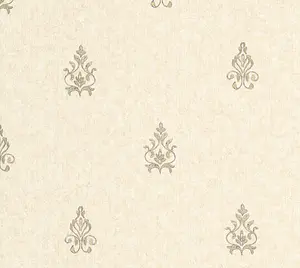 Galerie Neapolis 3 Brown Medallion Due Embossed Wallpaper