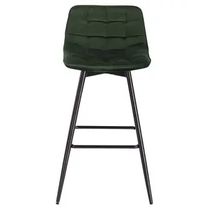 64 cm bar chair Heyman (Set of 2) Dark Green